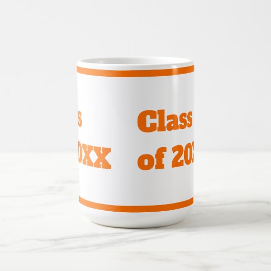 Mug Script orange moderne (Centre)