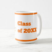 Mug Script orange moderne (Devant droit)