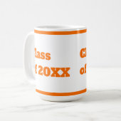 Mug Script orange moderne (Devant gauche)
