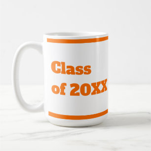 Mug Script orange moderne