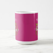 Mug Script Pailleté Or 50 & Fabuleux Sur Rose Chaud (Centre)