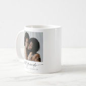 Mug Script photo moderne Elegant Best Friends (Devant gauche)