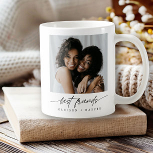Mug Script photo moderne Elegant Best Friends