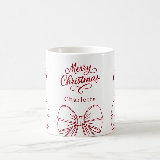 Mug Script rouge de Noël (Centre)