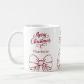 Mug Script rouge de Noël (Gauche)