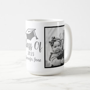 Mug Script Silver 2023 - Photo de graduation personnal