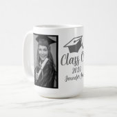 Mug Script Silver 2023 - Photo de graduation personnal (Devant gauche)