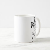 Mug Script Soeur noire du marié mariage Café (Devant droit)