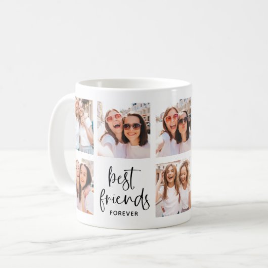 Mug Script tendance noir et blanc | Meilleures photos  (Devant gauche)