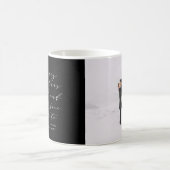 Mug Script texte photo Noël enregistrer la date (Centre)