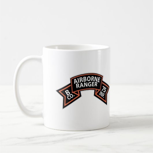 Mug Scroll SSI - B Co 75th Infantry (Ranger) (Gauche)