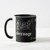 Mug SCROOGE Image/Texte Cadeau de Noël personnalisé (Gauche)