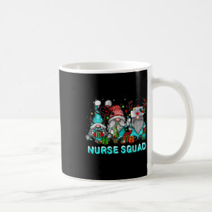 Mug Scrub de Noël Top femmes Gnomes Scrubs Nurse Squ