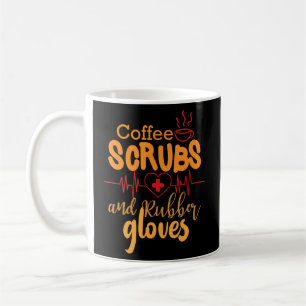 Mug Scrubs Et Gants En Caoutchouc Infirmière Infirmièr
