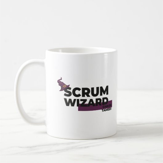 Mug Scrum Master, Scrum Wizard Chaos Tamed (Gauche)