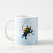Mug Scuba Cat plonge sous l'eau (Gauche)