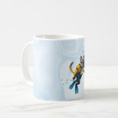Mug Scuba Cat plonge sous l'eau (Devant gauche)