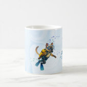 Mug Scuba Cat plonge sous l'eau (Centre)