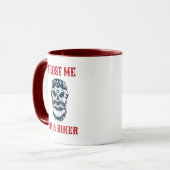 Mug Scull de barbe | Motorcycle | Faites-moi confiance (Devant gauche)