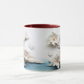 Mug Sculpté Floral & Papillon Serenity Ceramic (Centre)