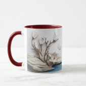 Mug Sculpté Floral & Papillon Serenity Ceramic (Gauche)
