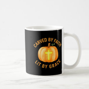 Mug Sculpté par la foi éclairé par la grâce Citrouille