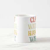Mug Sculpture d'argile à mains d'eau Terre cuite Potie (Centre)