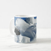 Mug Sculpture de neige à l'ours polaire, Québec, Canad (Devant gauche)