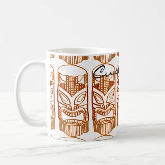 Mug Sculpture Gold Tiki Thunder_Cove (Gauche)