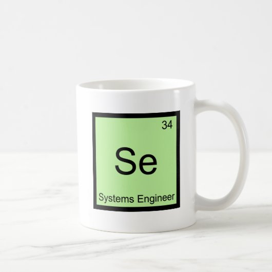 Mug Se - Chemise drôle d'ingénieur système de chimie (Droite)