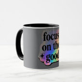 Mug Se concentrer sur le bien – Affirmation positive (Devant gauche)
