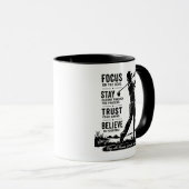 Mug Se concentrer sur l'objectif Rester patient Confia (Devant droit)