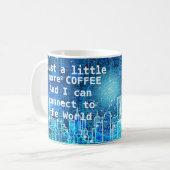 Mug Se connecter au monde (Devant gauche)