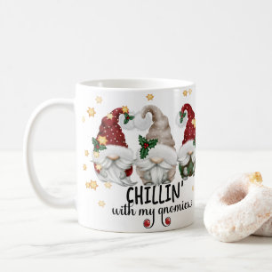 Mug Se détendre avec mes Gnomes drôle de Noël Gnome
