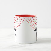 Mug se doucher de coeur d'amour (Centre)