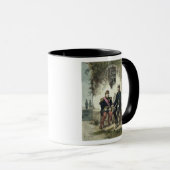 Mug Se réunir entre Otto von Bismarck et le napoléon (Devant droit)
