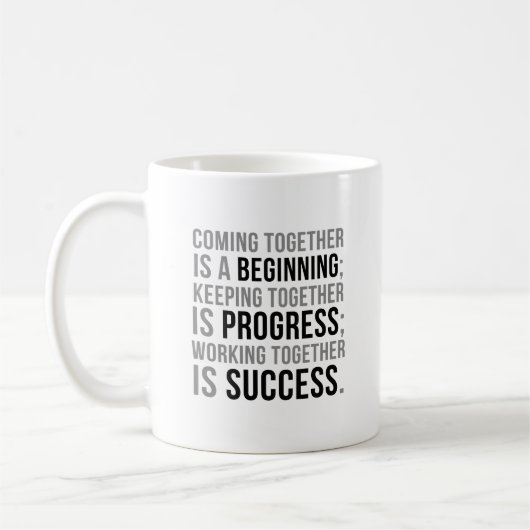 Mug Se Réunir Est Un Début (Gauche)