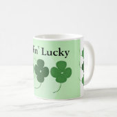 Mug Se sentir chanceux... (Devant droit)