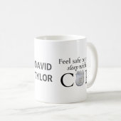 Mug Se sentir en sécurité ce soir ! (Devant droit)