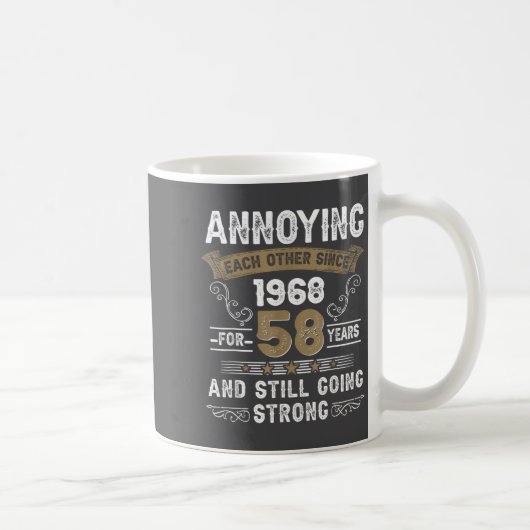 Mug Se taquinant mutuellement depuis 1968 Couples mari (Droite)