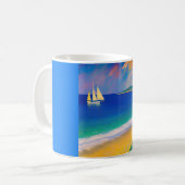 Mug Sea Scape 09 "Yacht in the bay" (Devant gauche)