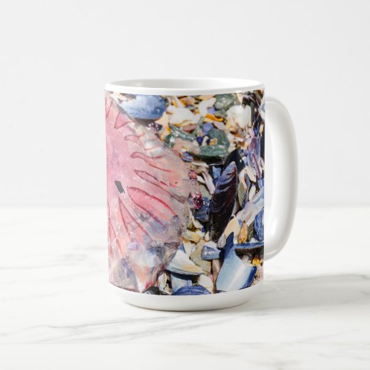 Mug Sea Shells Jellyfish Ocean Beach Vue (Devant droit)