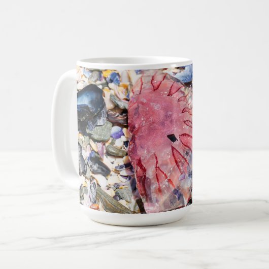 Mug Sea Shells Jellyfish Ocean Beach Vue (Devant gauche)
