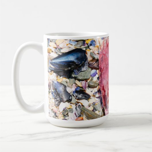Mug Sea Shells Jellyfish Ocean Beach Vue (Gauche)