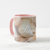 Mug Sea Shells, Summer Beach Exotic Troptic Romantic (Devant gauche)