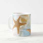 Mug Sea Stars Starfish Plage côtière (Devant gauche)