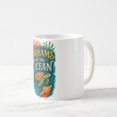 Mug Sea Turtle & Coral Art (Devant droit)