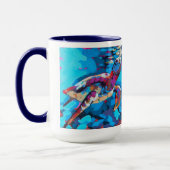 Mug Sea Turtle Painting - Beach Home Decor (Gauche)