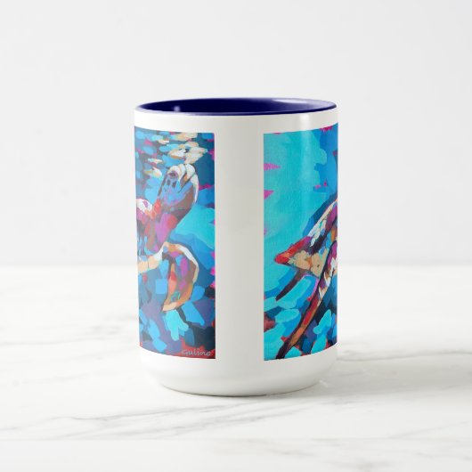 Mug Sea Turtle Painting - Beach Home Decor (Centre)