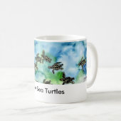 Mug sea_turtles_painting, tortues de mer de bébé (Devant droit)